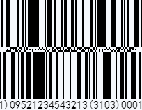 GS1 DataBar Expanded Stacked